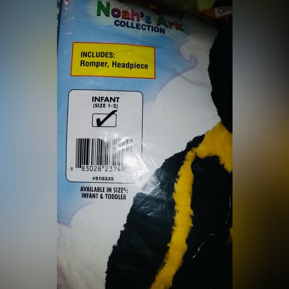 NIP Rubies Bumblebee Baby Plush Costume | Bee Costume | Sz: Infant (1 -2) - Picture 9 of 10